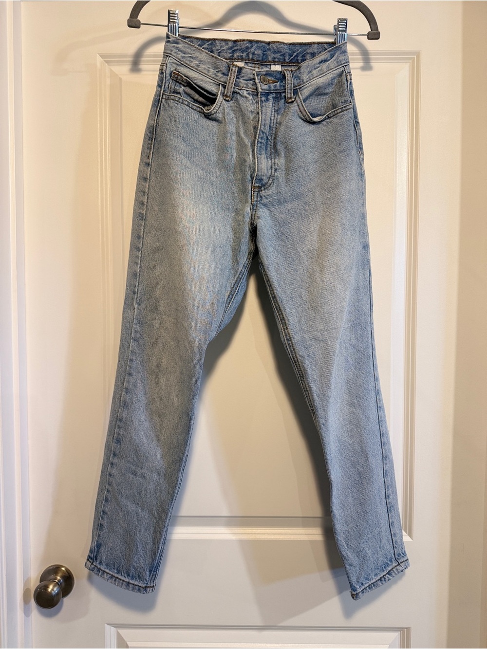 John Galt J. Galt Light Wash High Rise Straight Leg Jeans S
